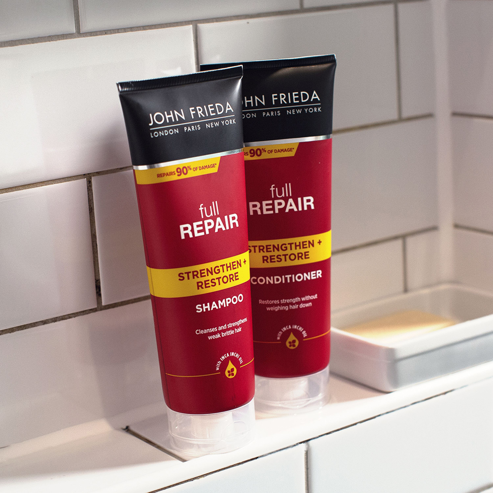 Джон Фрида Укрепляющий восстанавливающий кондиционер для волос Strengthen & Restore Conditioner, 250 мл (John Frieda, Full Repair) фото 4