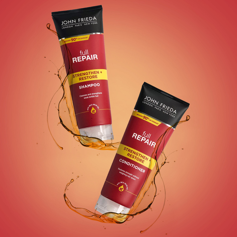 Джон Фрида Укрепляющий восстанавливающий кондиционер для волос Strengthen & Restore Conditioner, 250 мл (John Frieda, Full Repair) фото 5