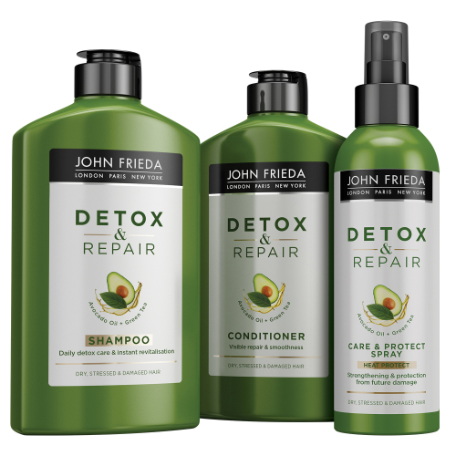 Джон Фрида Несмываемый спрей для укрепления волос с термозащитой, 200 мл (John Frieda, Detox & Repair) фото 9