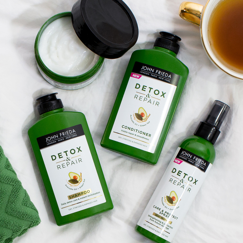 Джон Фрида Несмываемый спрей для укрепления волос с термозащитой, 200 мл (John Frieda, Detox & Repair) фото 3