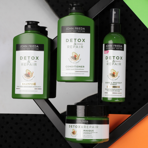 Джон Фрида Несмываемый спрей для укрепления волос с термозащитой, 200 мл (John Frieda, Detox & Repair) фото 5