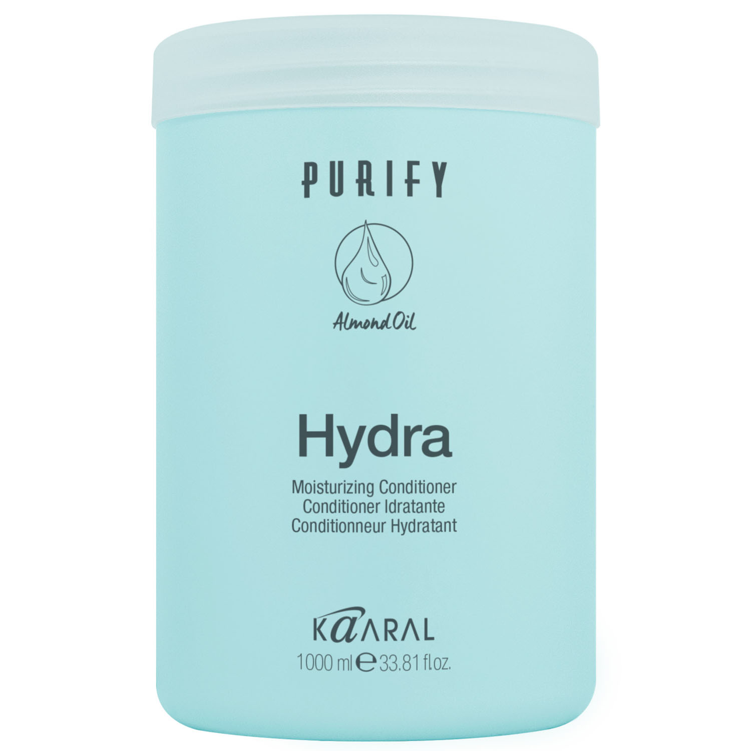 kaaral увлажняющий шампунь для сухих волос moisturizing hydra shampoo 1000 мл kaaral purify Kaaral Увлажняющий кондиционер для сухих волос Moisturizing Conditioner, 1000 мл (Kaaral, Purify)