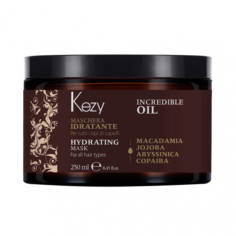 Кези Увлажняющая маска для всех типов волос Hydrating Mask Incredible Oil, 250 мл (Kezy, Увлажнение и восстановление) фото 0
