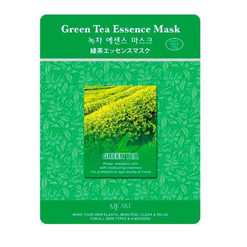 Миджин Маска тканевая зеленый чай Green Tea Essence Mask, 1 шт (Mijin, Essence) фото 0