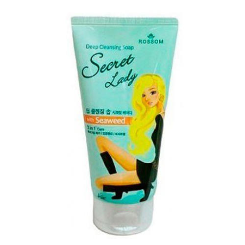  Пенка для умывания морские водоросли Deep Cleansing Soap Secret lady with Seaweed, 150 мл (Закрытые бренды, Для лица) фото 0