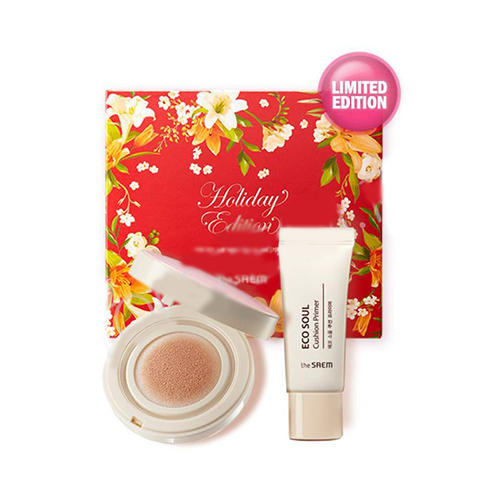 Зе Саем Основа тональная маскирующая набор Essence Cushion All Cover 21 Special Set, 13 г/15 мл (The Saem, Eco Soul) фото 0