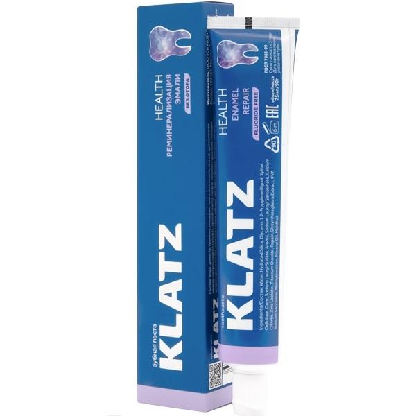 Klatz Зубная паста Реминерализация эмали, 75 мл (Klatz, Health) зубная паста klatz health healthy gums 75 мл