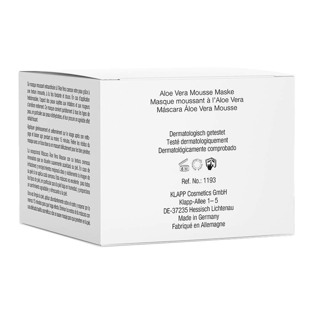 Клапп Маска-мусс Алоэ Вера Aloe Vera Mousse Mask, 50 мл (Klapp, Skin Natural) фото 2