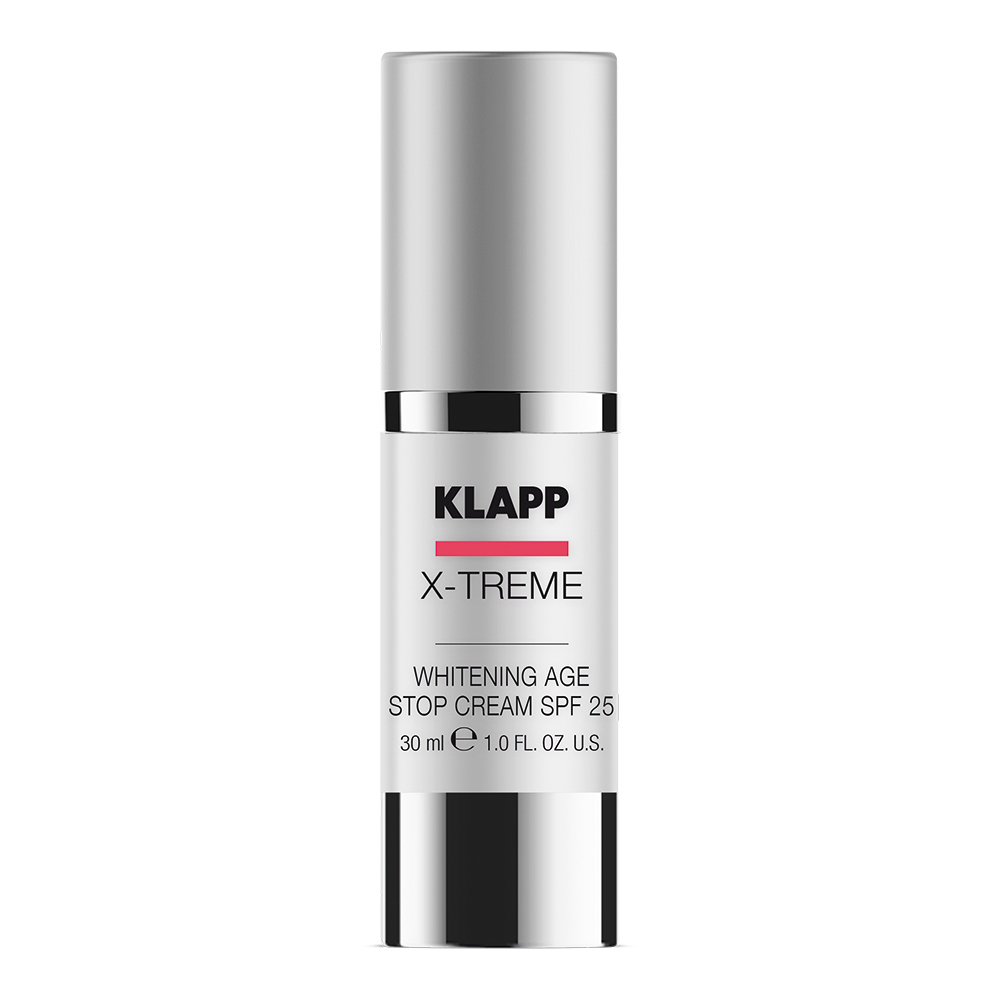 Klapp Дневной защитный крем против пигментных пятен SPF 25 Whitening Age Stop Cream, 30 мл (Klapp, X-treme whitening)