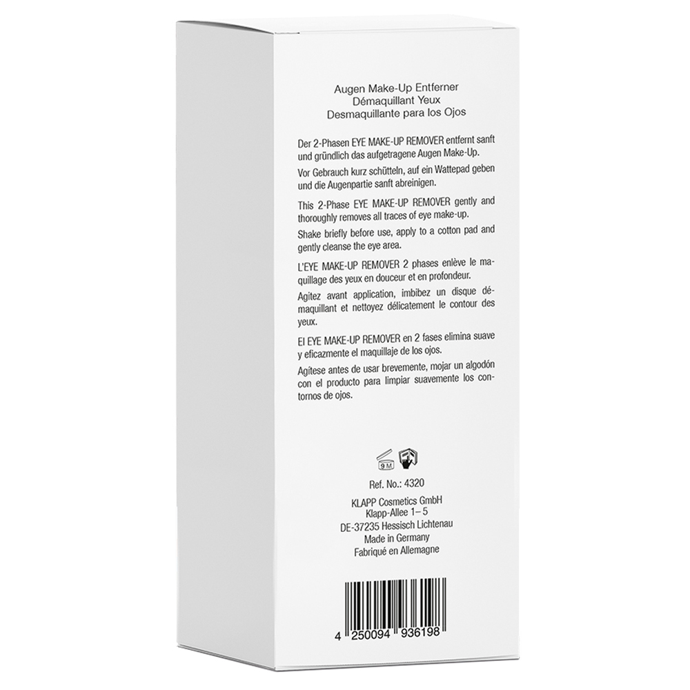 Клапп Средство для снятия макияжа c глаз Eye Make-Up Remover, 100 мл (Klapp, Clean & active) фото 2