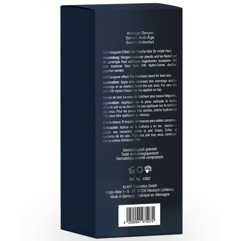 Клапп Сыворотка Men Hangover Age Fight Serum, 50 мл (Klapp, Men) фото 2