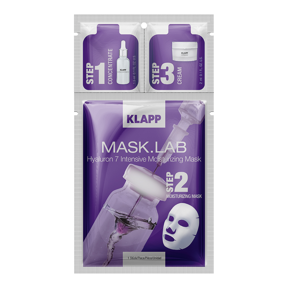 Klapp Набор концентрат, маска, крем Hyaluron 7 Intensive Moisturizing Mask, 1 шт. фото