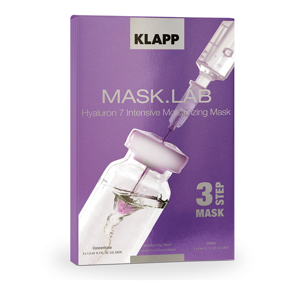 Klapp Набор концентрат, маска, крем Hyaluron 7 Intensive Moisturizing Mask, 1 шт. фото