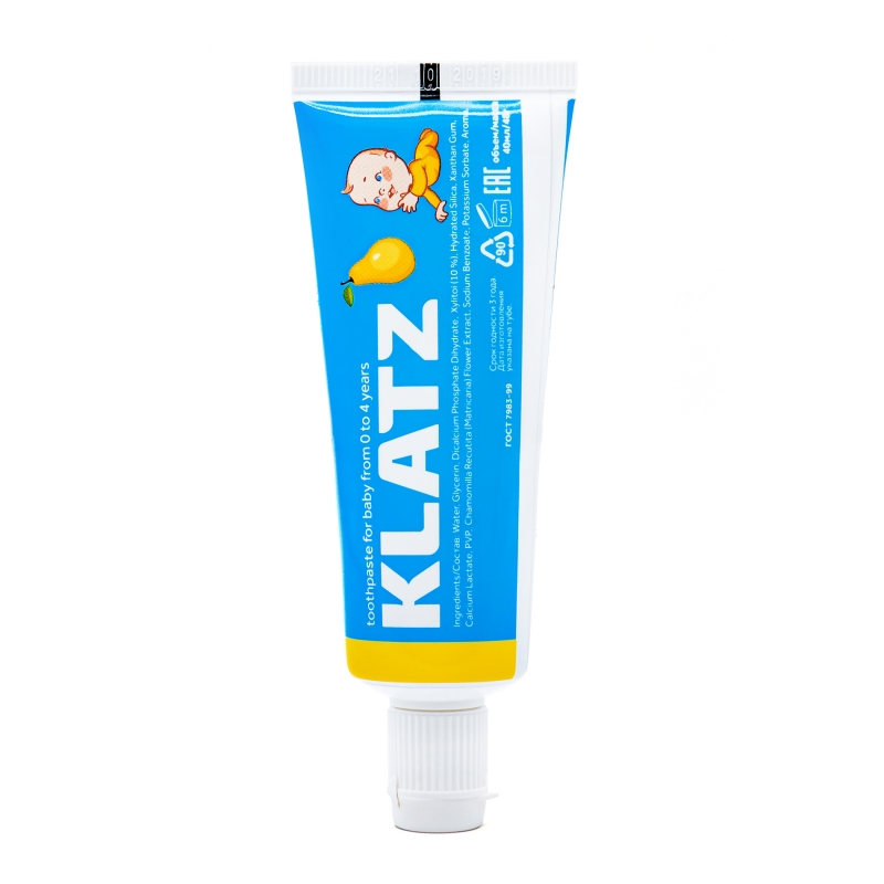 Клатц Зубная паста от 0 до 4 лет  Клатц Зубная паста от 0 до 4 лет