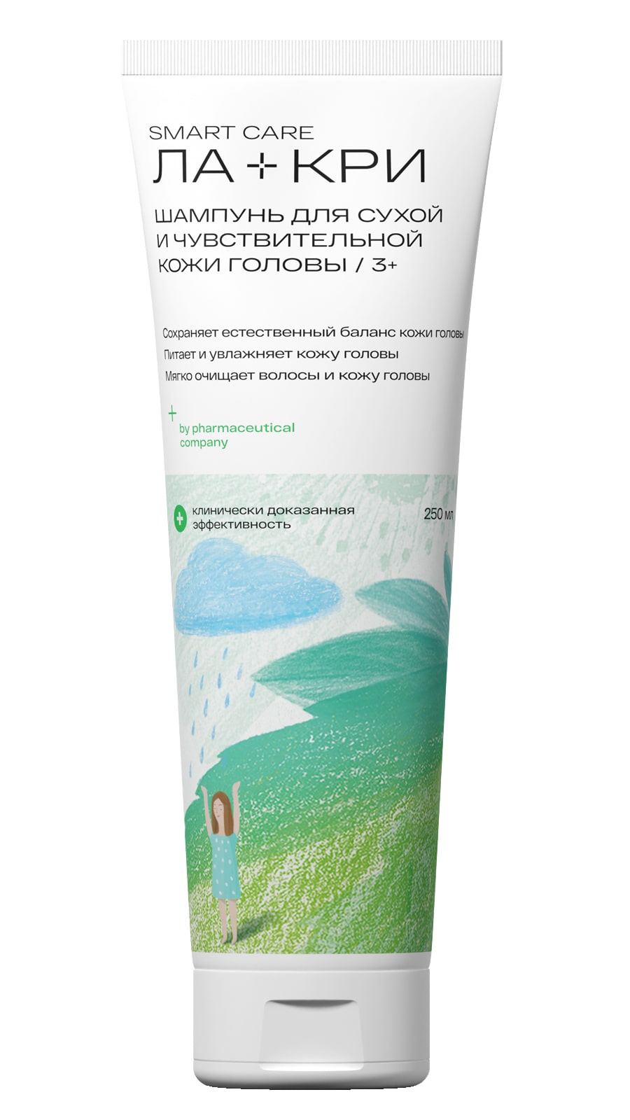 Ла-Кри Шампунь для сухой и чувствительной кожи головы 3+, 250 мл (Ла-Кри, Smart Care)