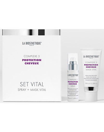 Ля Биостетик Витализирующий дует с мощным молекулярным комплексом защиты волос Set Vital Complexe 3, 50 мл + 100 (La Biosthetique, Protection Cheveux Complexe) фото 1