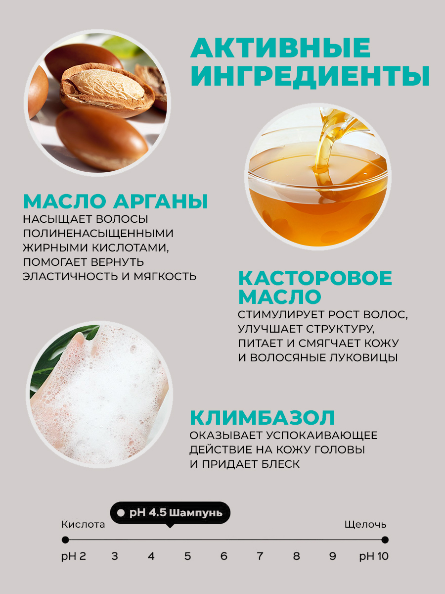 ЛаДор Шампунь с аргановым маслом для поврежденных волос, 150 мл (La'Dor, Damaged Protector Acid) фото 3