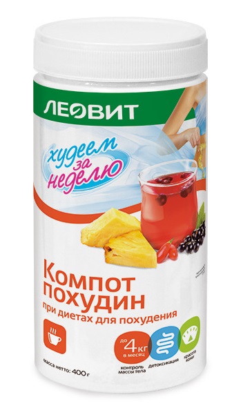 Леовит Компот Похудин 400 г (Леовит, Худеем за неделю) фото 0