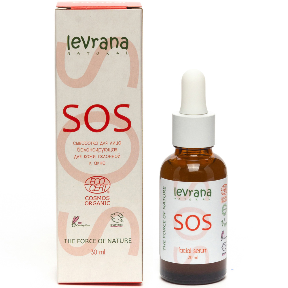 Леврана Противовоспалительная сыворотка для лица SOS, 30 мл (Levrana, Для лица) фото 0