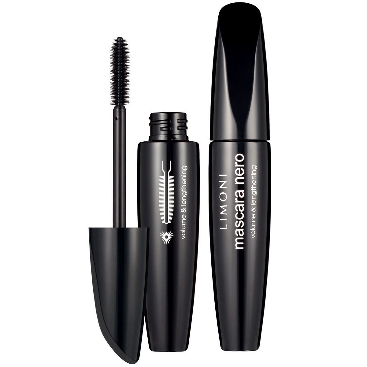 Лимони Тушь для суперобъема и удлинения Mascara Nero черная, 10 г (Limoni, Make Up) фото 0