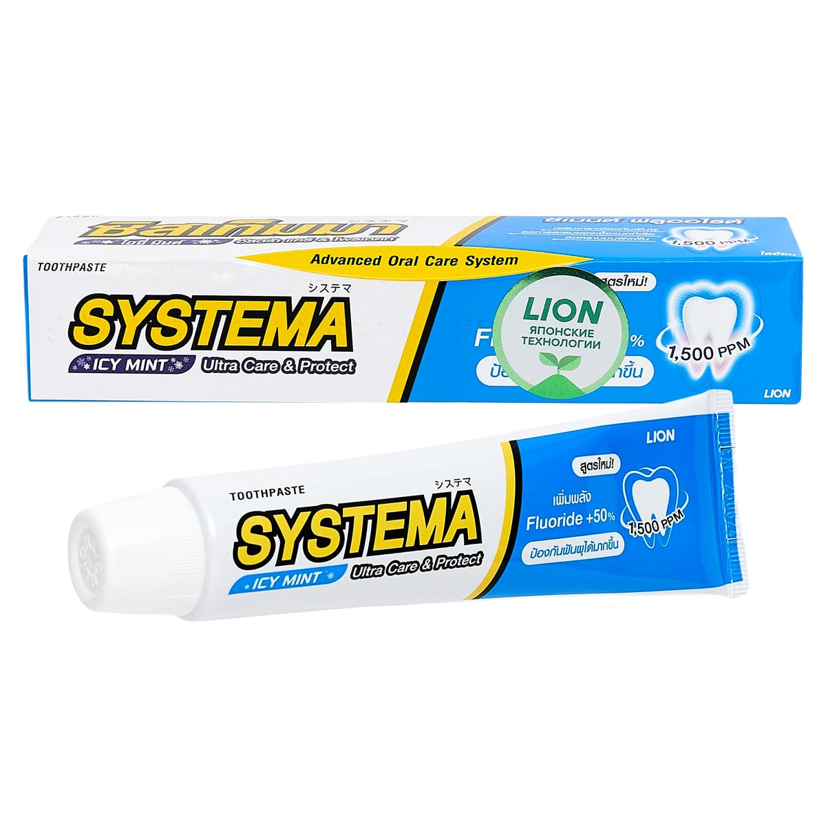 

Lion Thailand Зубная паста для глубокой очистки со вкусом ледяной мяты, 90 г (Lion Thailand, Systema), Systema