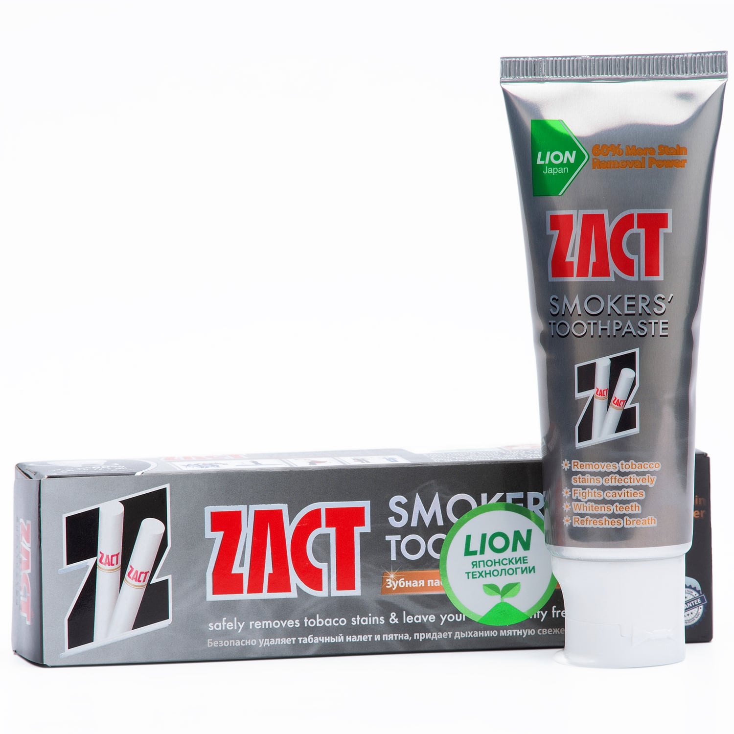Лион Тайланд Зубная паста Smokers для курящих, 100 г (Lion Thailand, Zact) фото 0