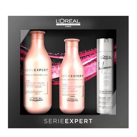 Лореаль Профессионель Набор Vitamino Color Шампунь 300 мл + Смываемый Уход 200 мл (L'oreal Professionnel, Serie Expert) фото 0