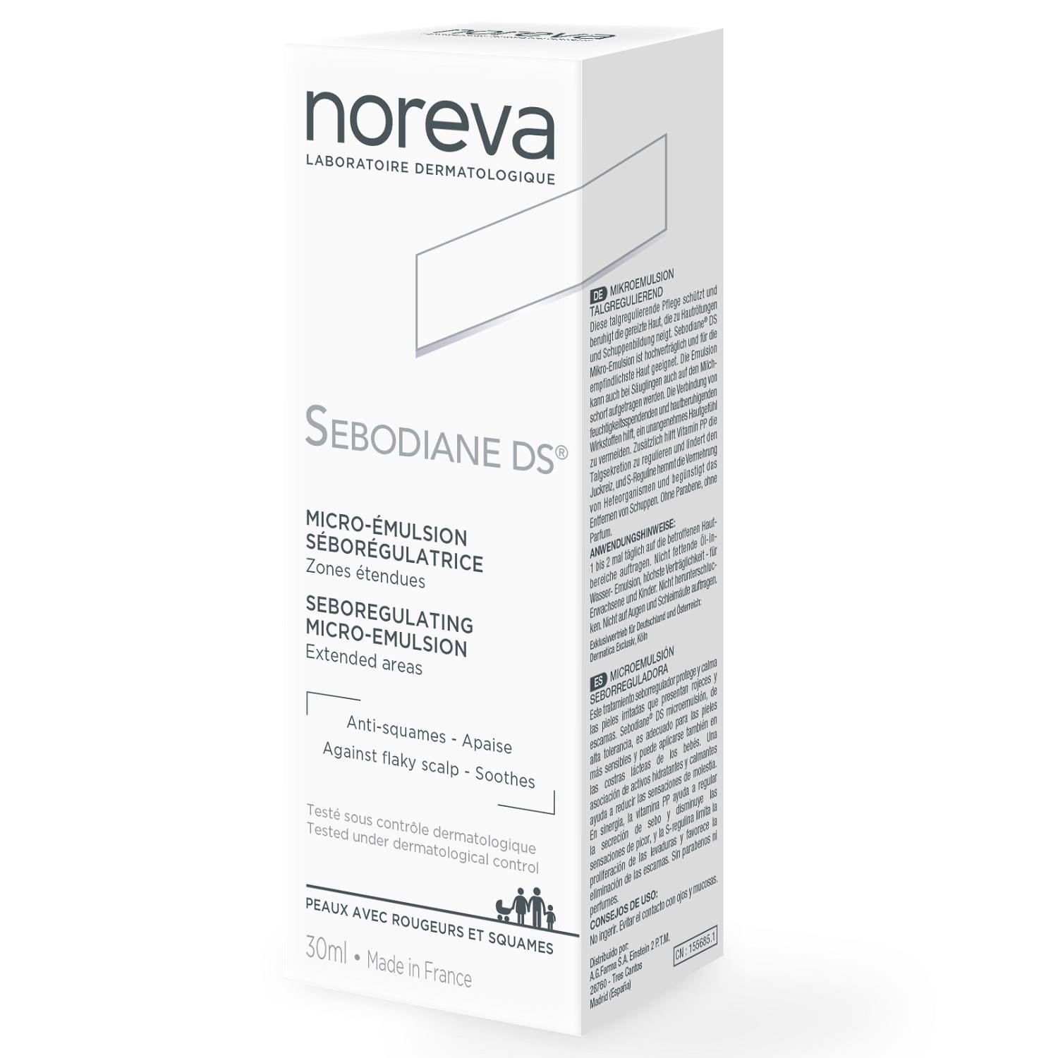 Норева Себорегулирующая микроэмульсия Себодиан DS, 30 мл (Noreva, Sebodiane) фото 1