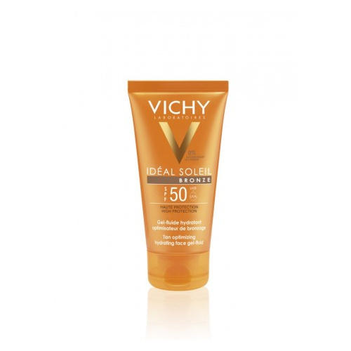 Виши Увлажняющий флюид-гель для лица SPF 50, 50 мл (Vichy, Ideal Soleil) фото 0