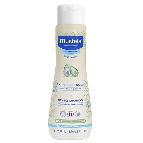 Мустела Мягкий шампунь для детских волос, 200 мл (Mustela, Bebe - время купаться) фото 0