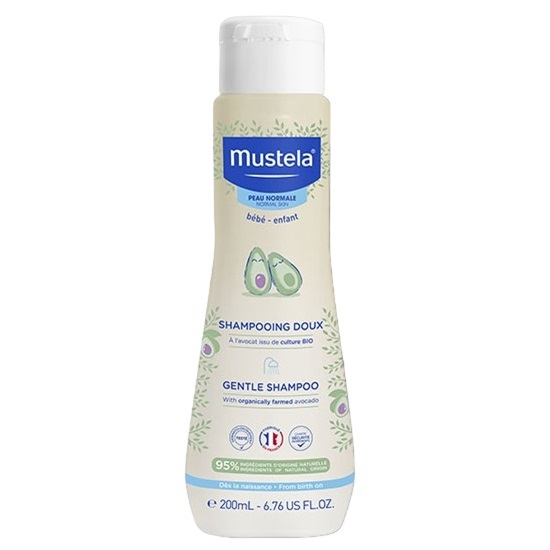 Mustela Мягкий шампунь для детских волос, 200 мл (Mustela, Bebe - время купаться) mustela bebe мягкий шампунь для детских волос 200 мл