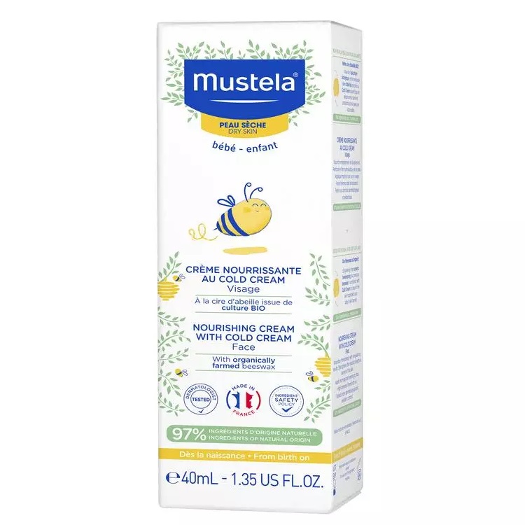 Мустела Питательный крем для лица с кольд-кремом, 40 мл (Mustela, Bebe - защита кожи) Мустела Питательный крем для лица с кольд-кремом, 40 мл (Mustela, Bebe - защита кожи) фото 4