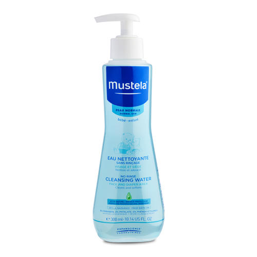 Mustela Очищающая вода для новорожденных и детей, не требует смывания, 300 мл (Mustela, Bebe - ежедневная гигиена)