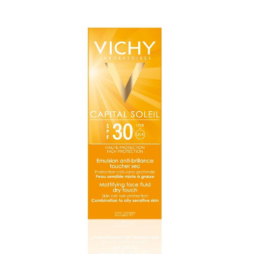 Виши Матирующая эмульсия для лица Драйтач SPF30, 50 мл (Vichy, Ideal Soleil) фото 3