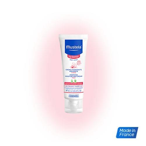Мустела Бебе Увлажняющий успокаивающий крем для лица, 40 мл (Mustela, Very Sensitive Skin) фото 0