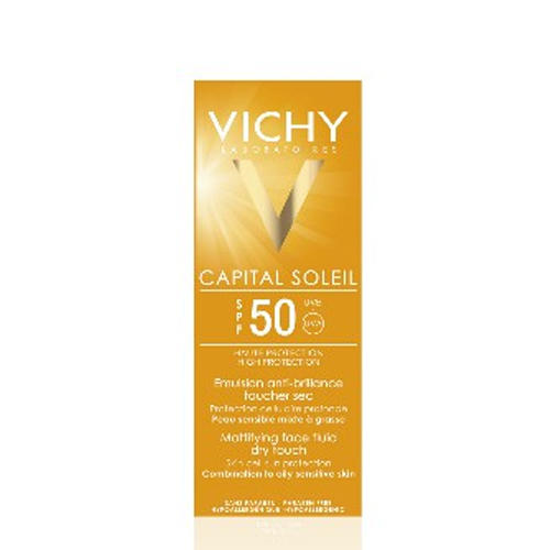 Виши Матирующая эмульсия для лица Драйтач SPF50, 50 мл (Vichy, Capital Ideal Soleil) фото 3