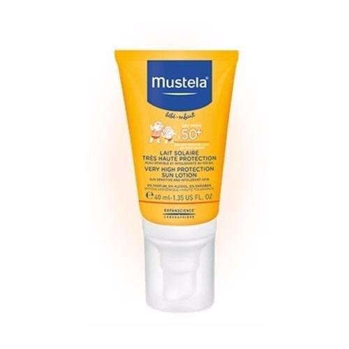 Мустела Бебе Солнцезащитное молочко SPF 50+, 40 мл (Mustela, Sun) фото 0