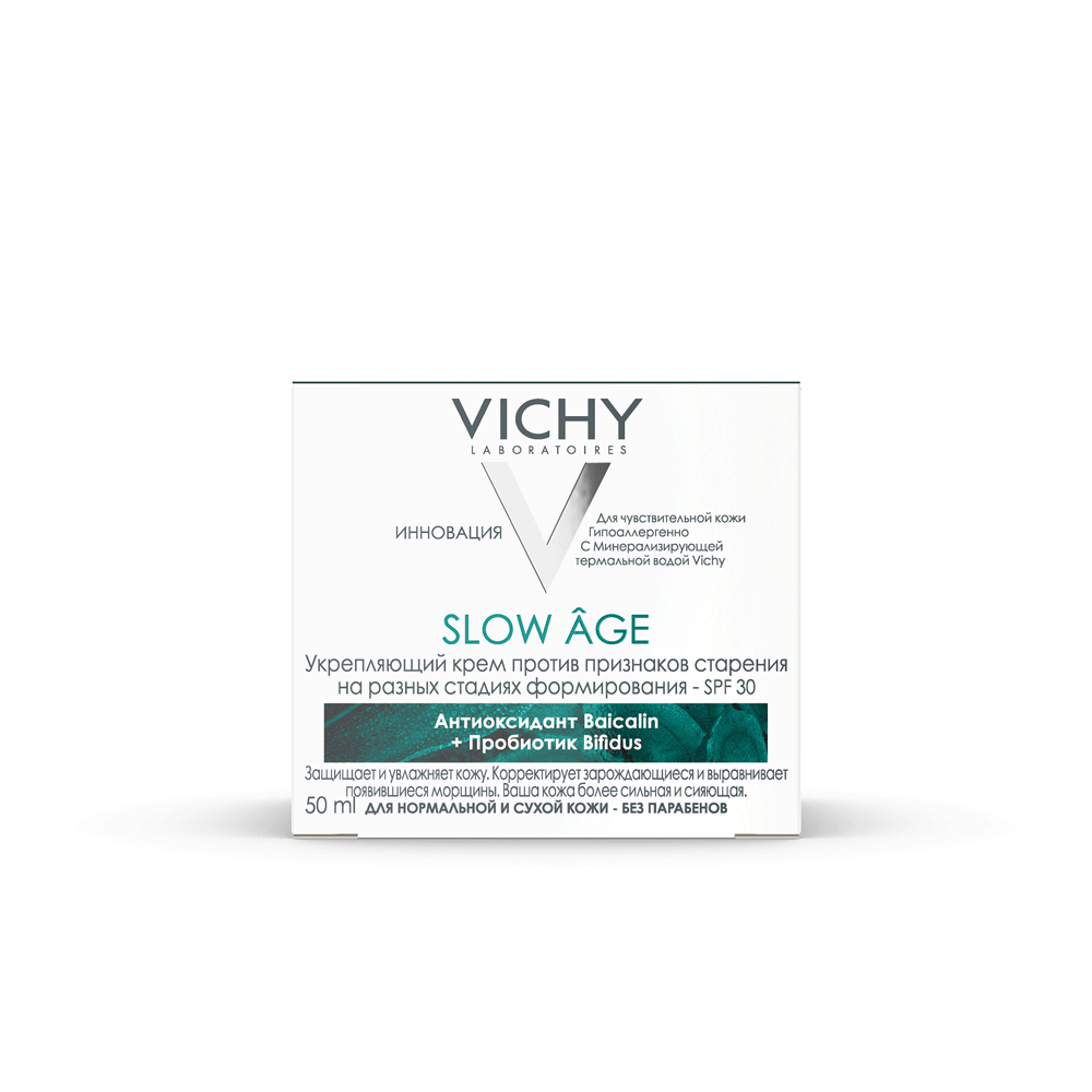 Виши Дневной крем против первых признаков старения для нормальной и сухой кожи SPF 30, 50 мл (Vichy, Slow Age) фото 2