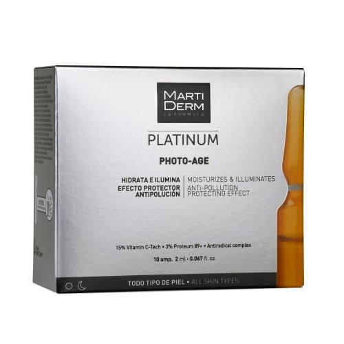 Мартидерм Платинум Ампулы «Коррекция фотостарения» 10 x 2 мл (Martiderm, Platinum) фото 0