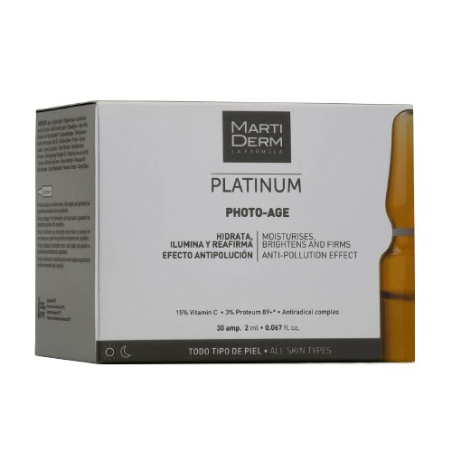 Мартидерм Платинум Ампулы «Коррекция фотостарения» 30 x 2 мл (Martiderm, Platinum) фото 0