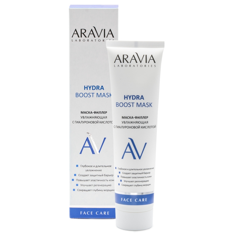 Aravia Laboratories Маска-филлер увлажняющая с гиалуроновой кислотой Hydra Boost Mask, 100 мл (Aravia Laboratories, Уход за лицом) маска для лица aravia laboratories маска филлер увлажняющая с гиалуроновой кислотой hydra boost mask