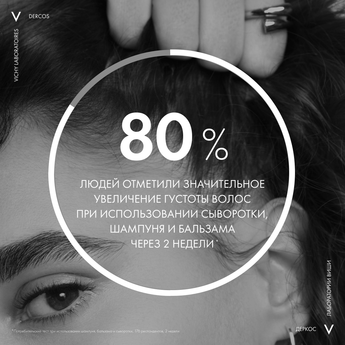 Виши Уплотняющий шампунь для увеличения густоты и объема волос, 250 мл (Vichy, Dercos Densi-Solutions) фото 7