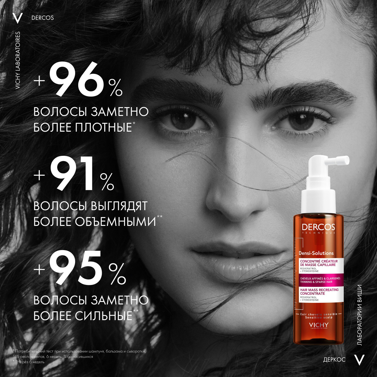 Виши Сыворотка для роста волос, 100 мл (Vichy, Dercos Densi-Solutions) фото 3