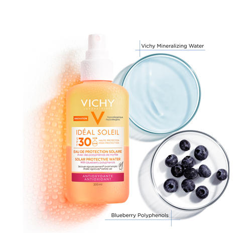 Виши Солнцезащитный двухфазный спрей с антиоксидантами SPF30, 200 мл (Vichy, Capital Ideal Soleil) фото 1