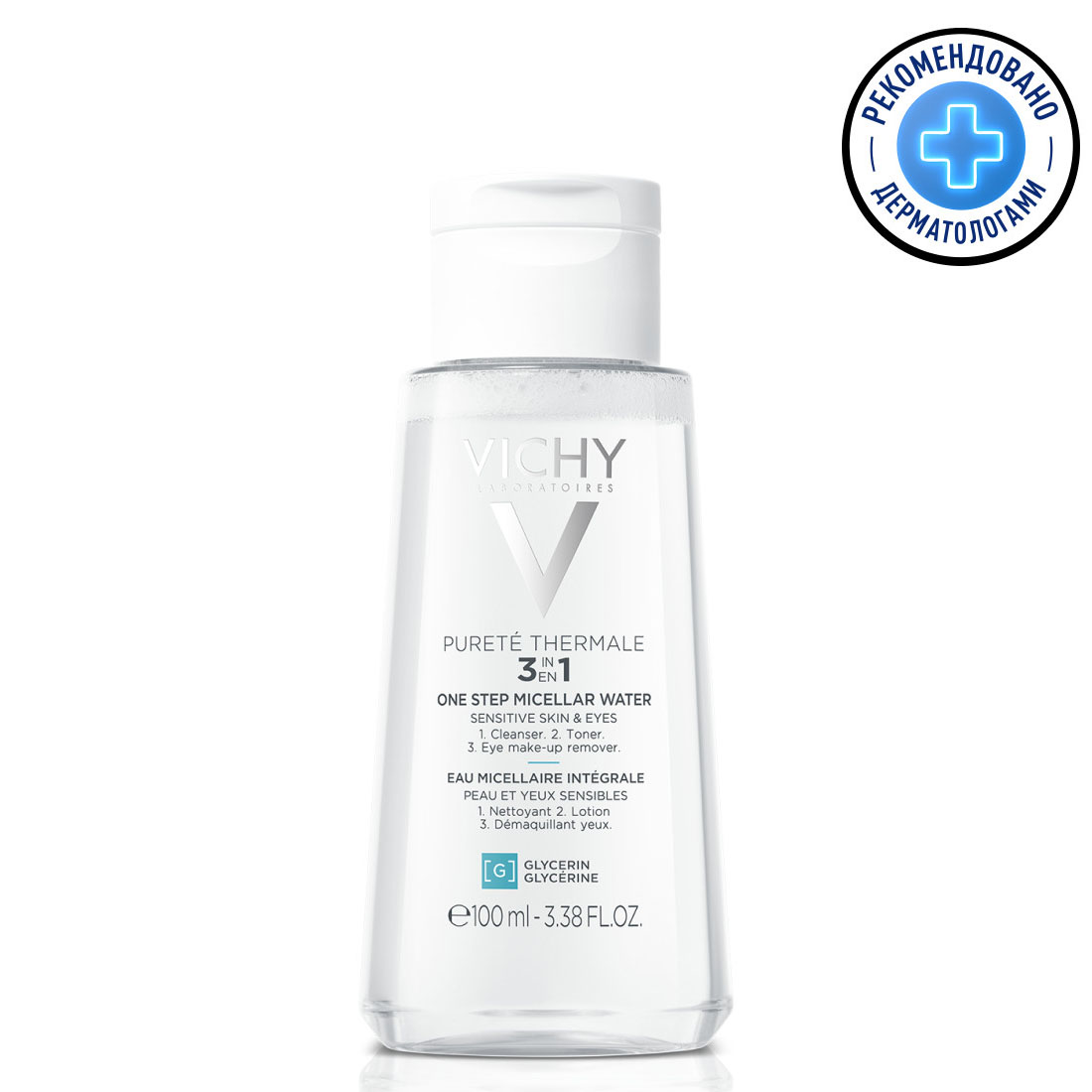Vichy Мицеллярная вода универсальная для чувствительной кожи лица и вокруг глаз, 100 мл (Vichy, Purete Thermal)