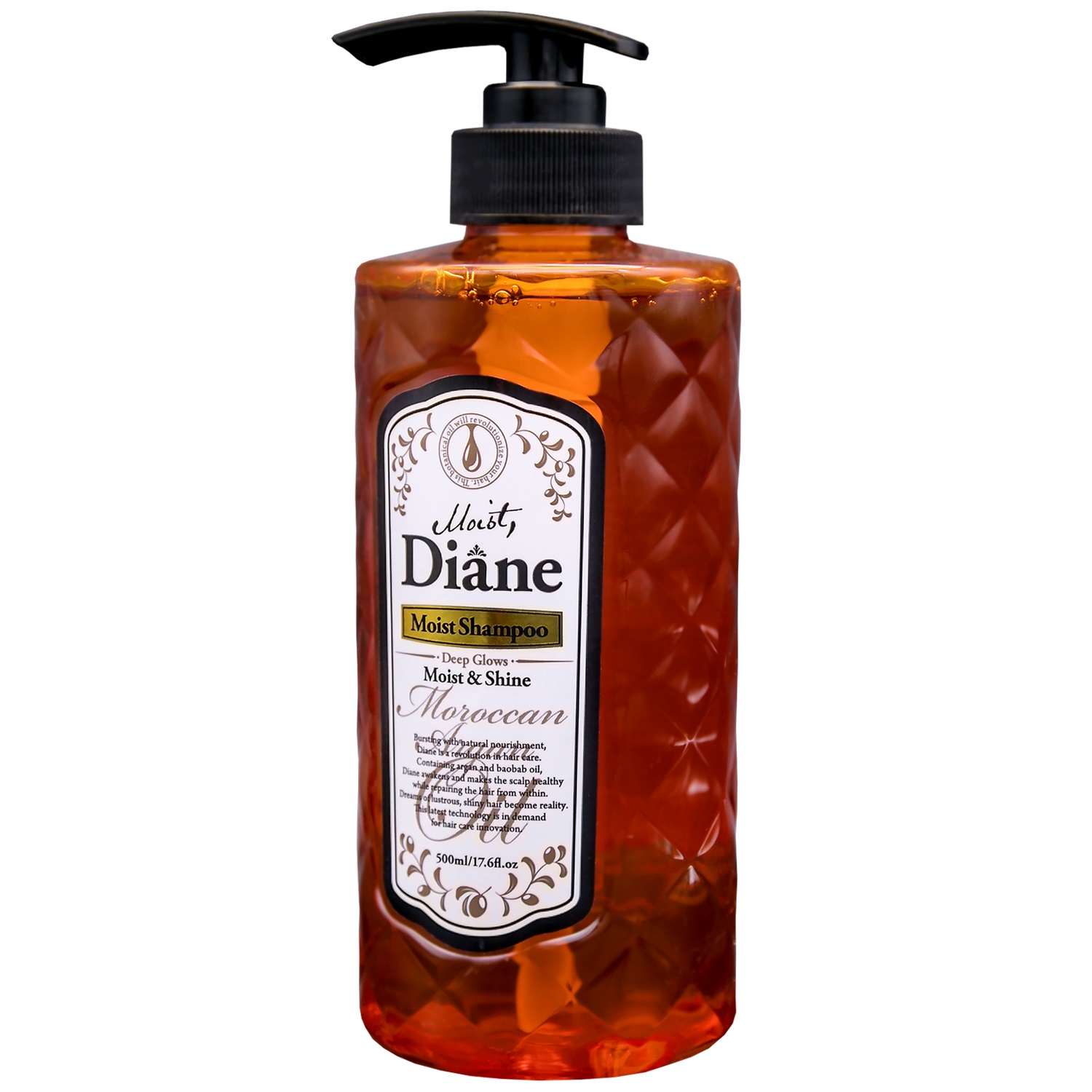 Мойст Дайан Шампунь бессиликоновый Увлажнение и Блеск 500 мл (Moist Diane, Moist) фото 1