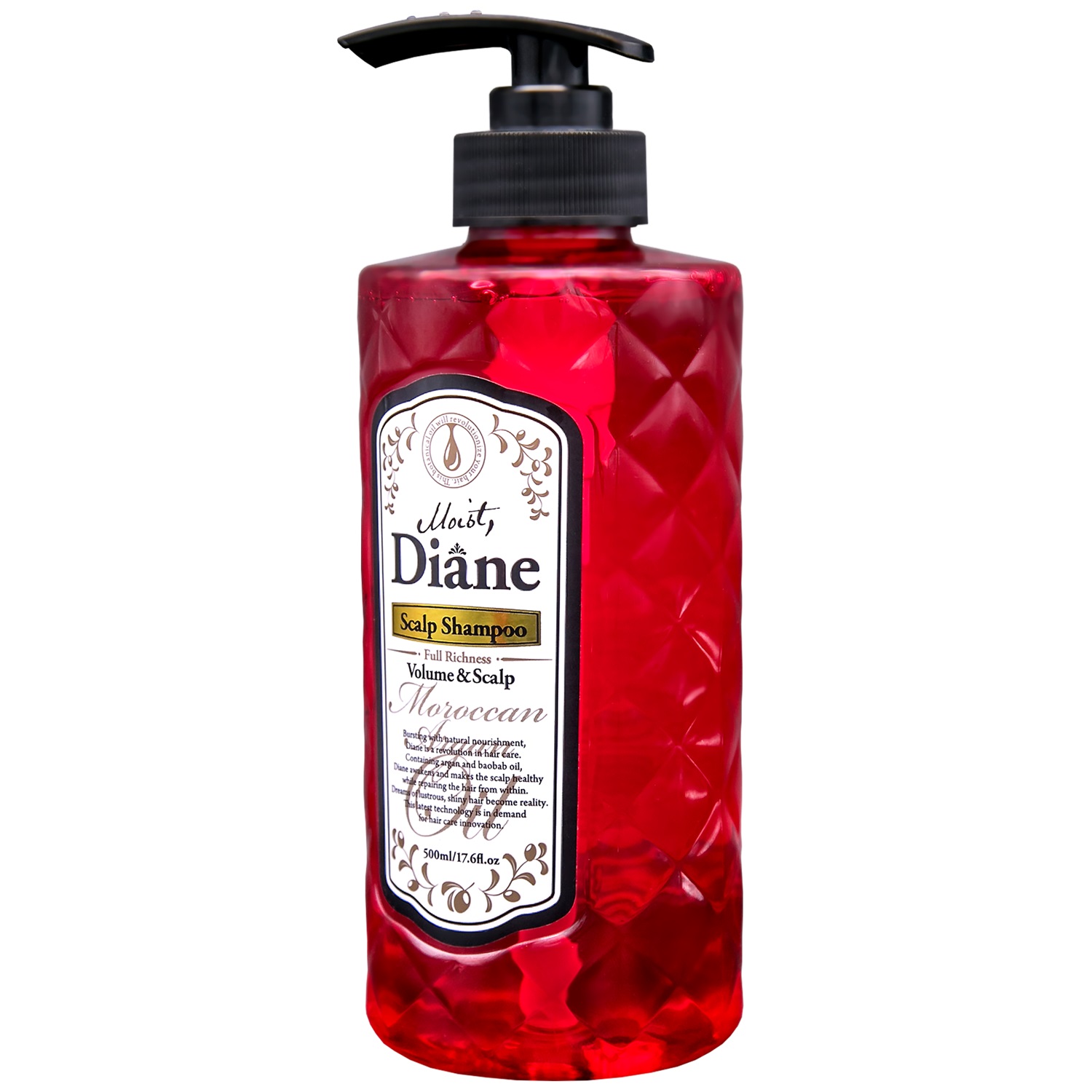 Мойст Дайан Шампунь бессиликоновый Объем и Уход за кожей головы 500 мл (Moist Diane, Scalp) фото 1