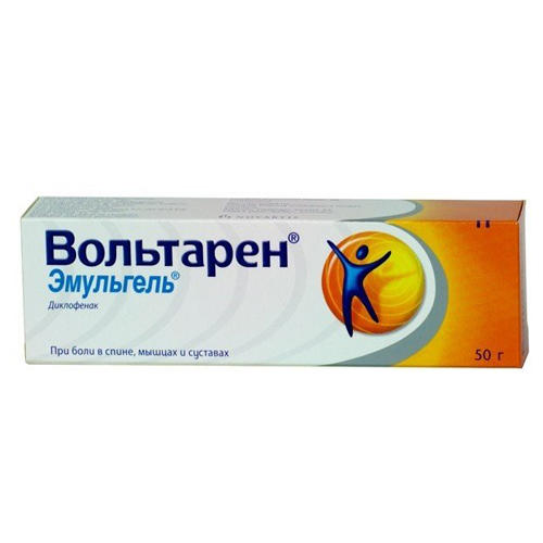 Медикамент Вольтарен Эмульгель гель д/наружн пр 2% 50г N1 туба (Medicament, pharmacy) фото 0