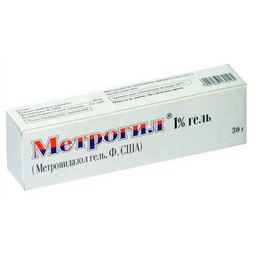 Медикамент Метрогил гель д/наружн пр 1% 30г N1 туба (Medicament, pharmacy) фото 0