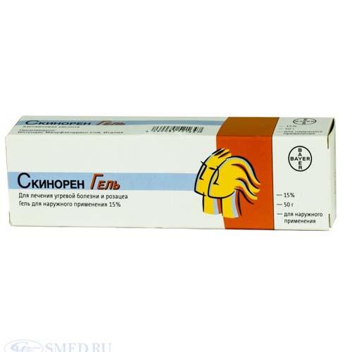 Медикамент Скинорен гель д/наружн пр 15% 50г N1 туба (Medicament, pharmacy) фото 0